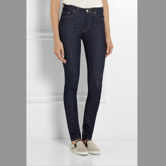 Acne Studios High-rise Skinny Jeans Peg Indigo